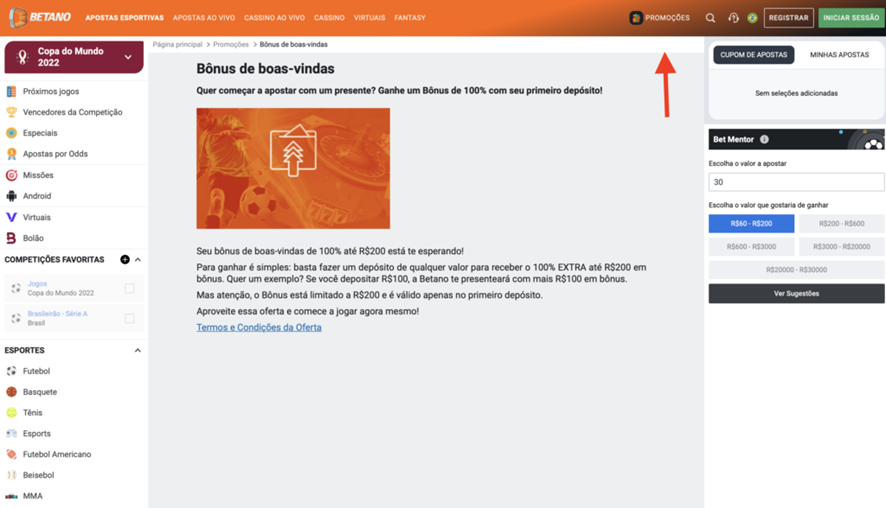 Betano Brasil Análise e Código Bônus