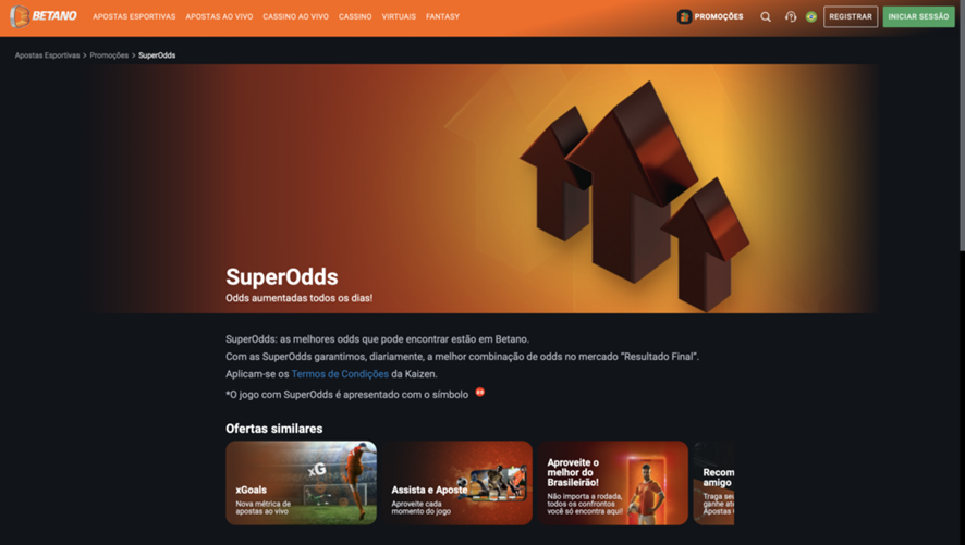 SuperOdds Betano: Conheça a promoção